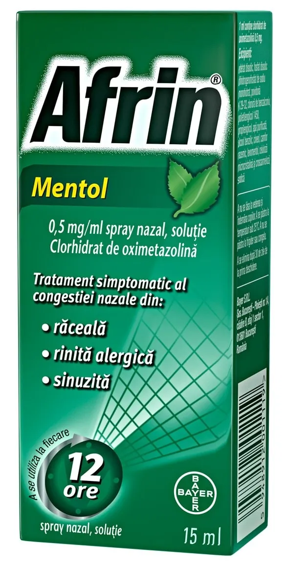 Afrin Mentol 0,5 mg/ml spray nazal, solutie