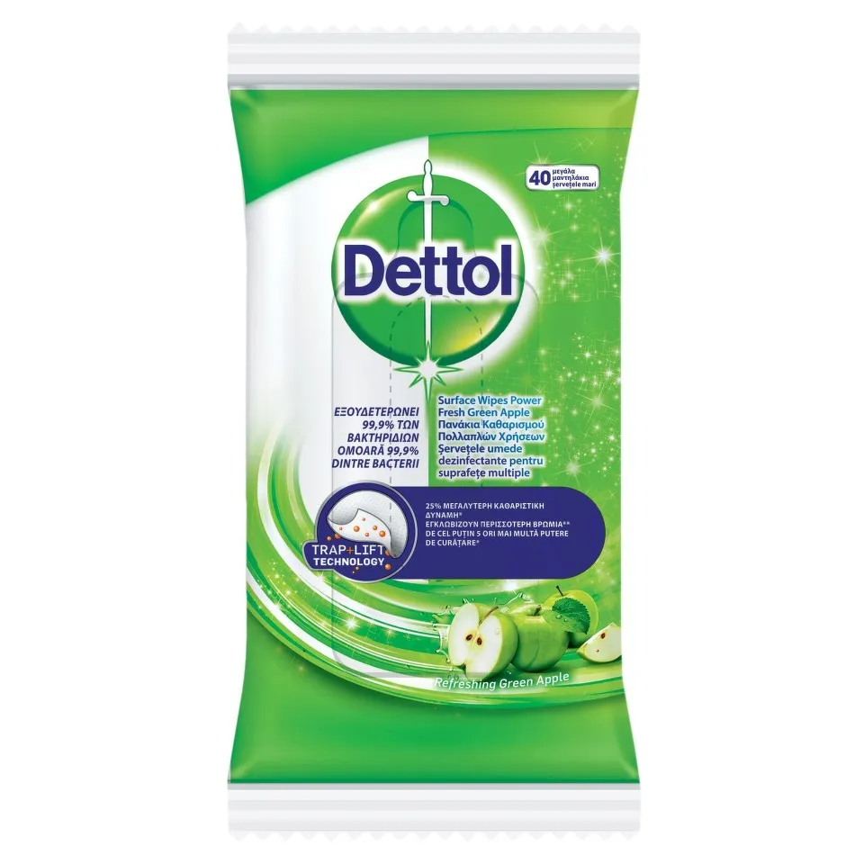 DETTOL SERVETELE UMEDE MERE 40BUC