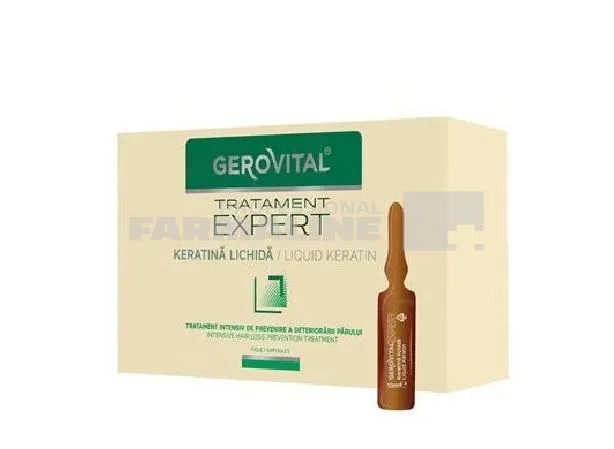 Gerovital Tratament Expert KeratinÄƒ lichidÄƒ fiole 10 ml 10 fiole