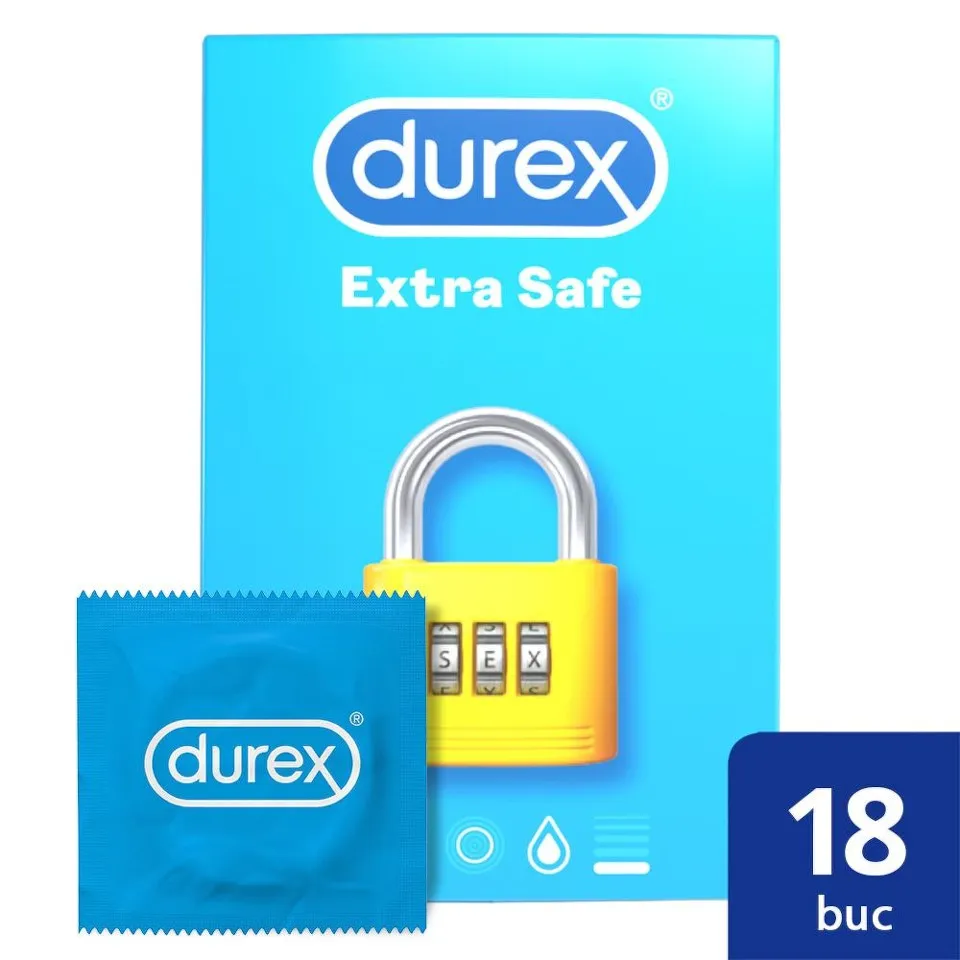 DUREX PREZERVATIVE EXTRA SAFE 18 BUCATI