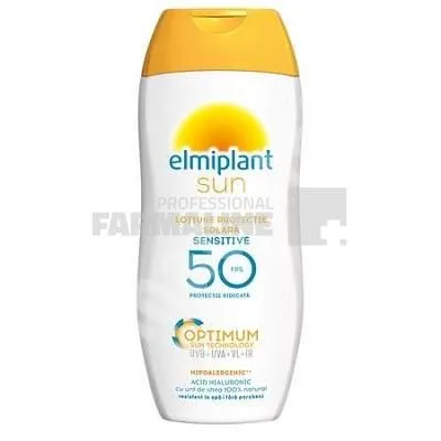 Elmiplant Sun Optimum Lotiune cu acid hialuronic protectie solara SPF50  200ml