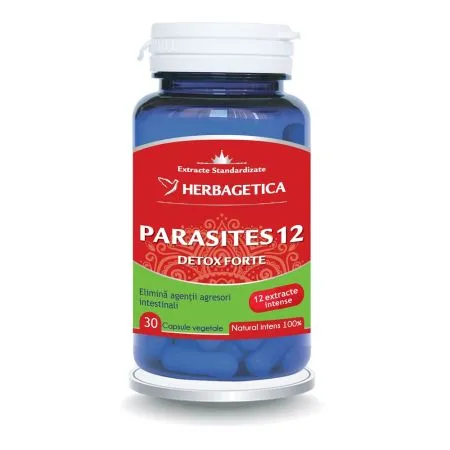 Parasites 12 Detox Forte, 30 capsule, Herbagetica