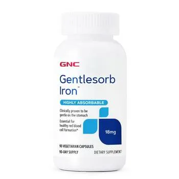 Fier Natural Gentlesorb 18mg cu absorbtie usoara, 90 capsule vegetale, GNC