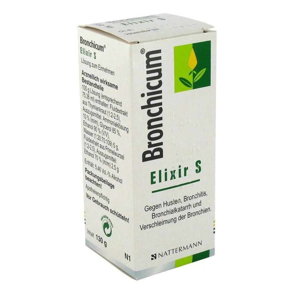 Bronchicum Elixir S soluție orală, 100 ml, Sanofi