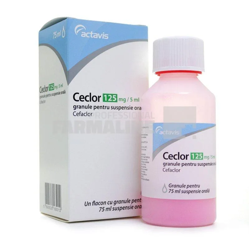 CECLOR R 125 mg/5 ml x 1 GRAN. PT. SUSP. ORALA 125mg/5ml ACTAVIS GROUP HF