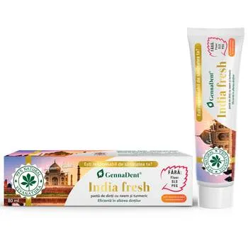 Pasta de dinti GennaGent India Fresh, 80ml, VivaNatura