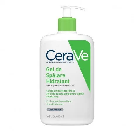 CeraVe Gel de spalare hidratant, piele normal-uscata, 473 ml