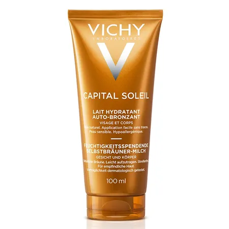 Vichy Capital Soleil Lapte hidratant autobronzant pentru fata si corp x 100ml