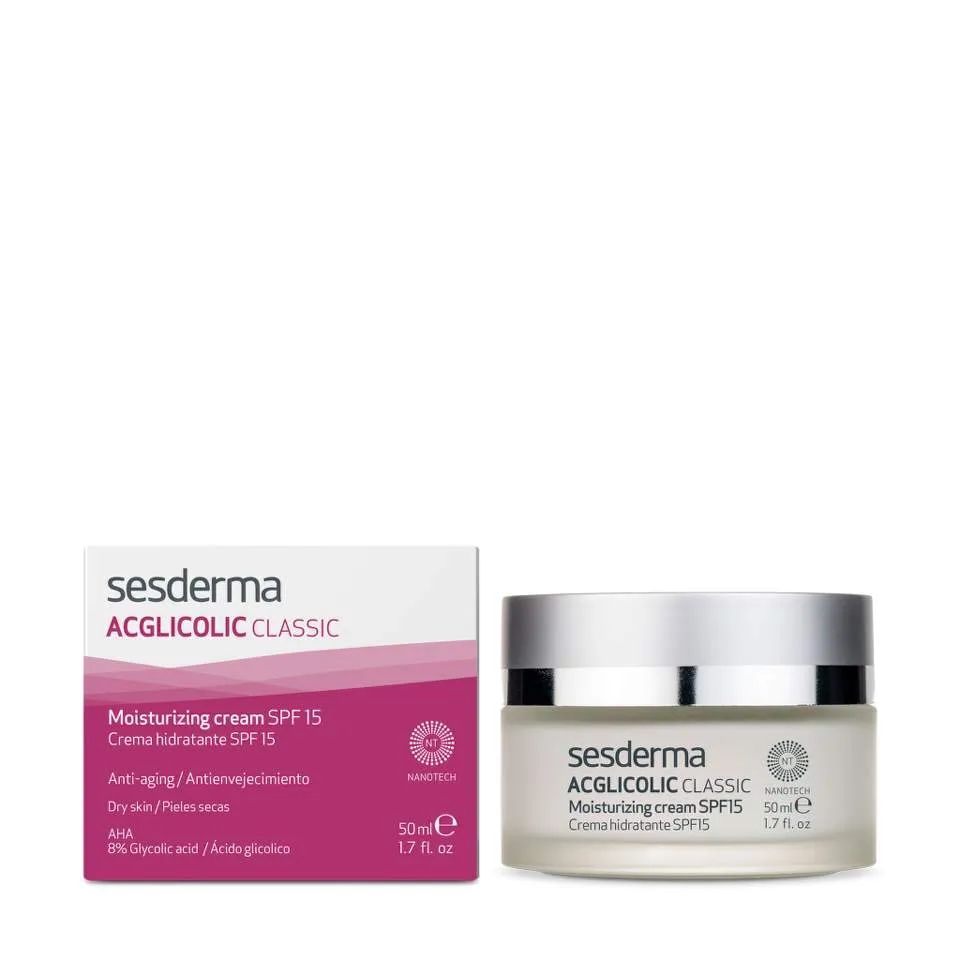 SESDERMA ACGLICOLIC CLASIC CREMA HIDRATANTA SPF15 50ML