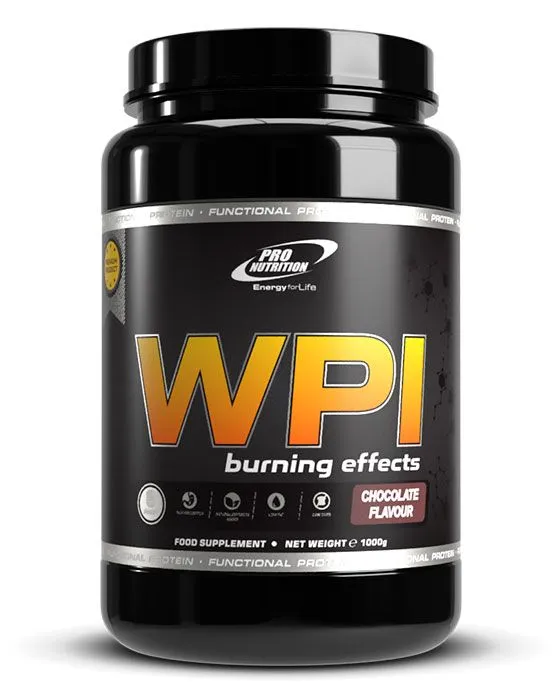 WPI Burning effects cu aroma ciocolata, 1000g, Pro Nutrition