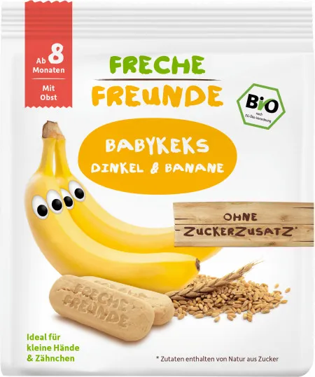 Biscuiti din spelta cu banane eco, 100g, Erdbar