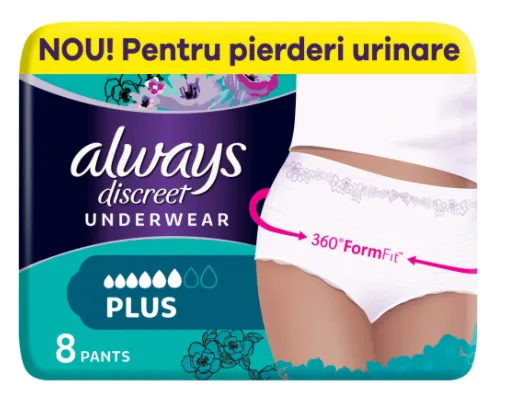 ALWAYS Discreet Underwear 6L x 8buc