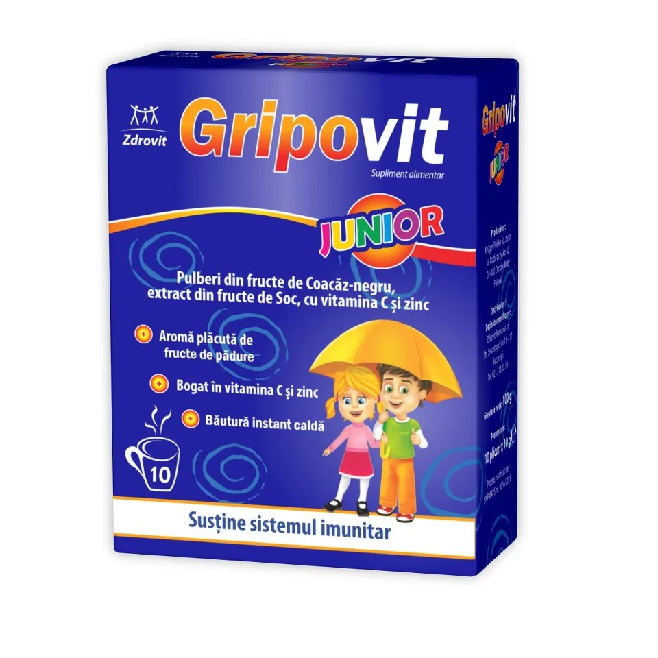 ZDROVIT GRIPOVIT JUNIOR 10PLICURI