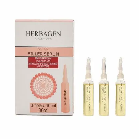 Ser instant Filler cu microsfere de acid hialuronic, 3 filole x 10ml , Herbagen