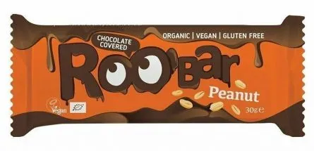 Roobar Baton cu arahide invelit in ciocolata x 30g