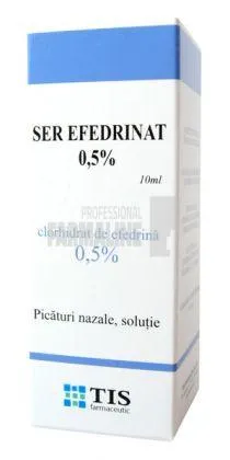 Ser efedrinat 0,5% picaturi nazale 10 ml