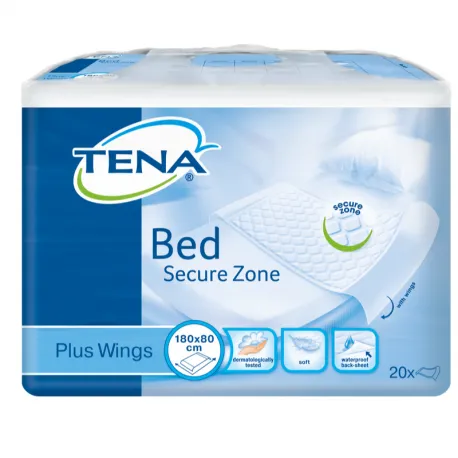 TENA Bed Aleze Plus Wing 180 x 80, 20 bucati