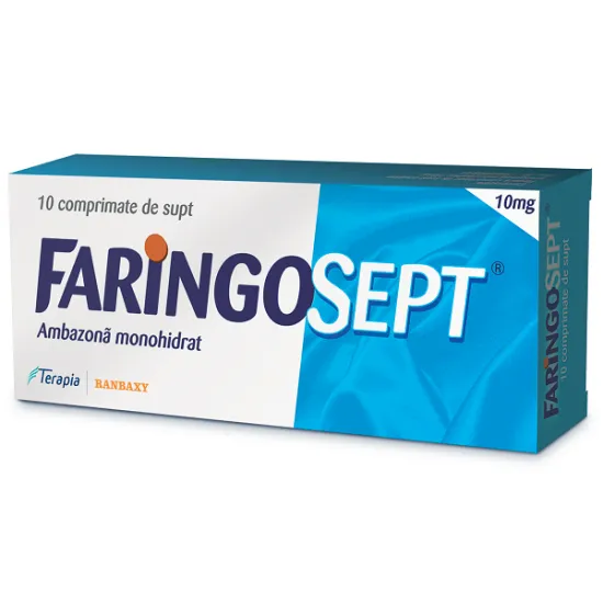 Faringosept 10mg x 10 pastile de supt