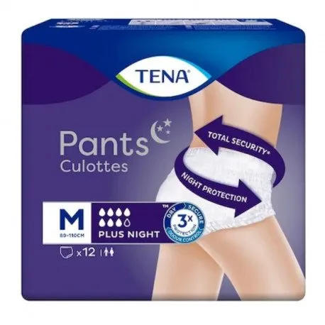 Scutece adulti TENA Pants Plus Night Medium, 12 buc