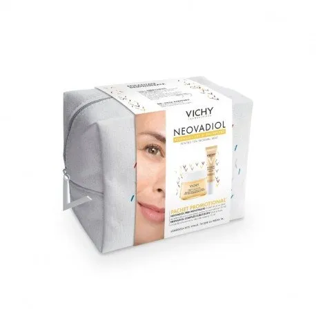 VICHY Trusa NEOVADIOL PERI-MENOPAUSE crema zi ten normal 50ml + crema ochi 15ml, pachet promotional
