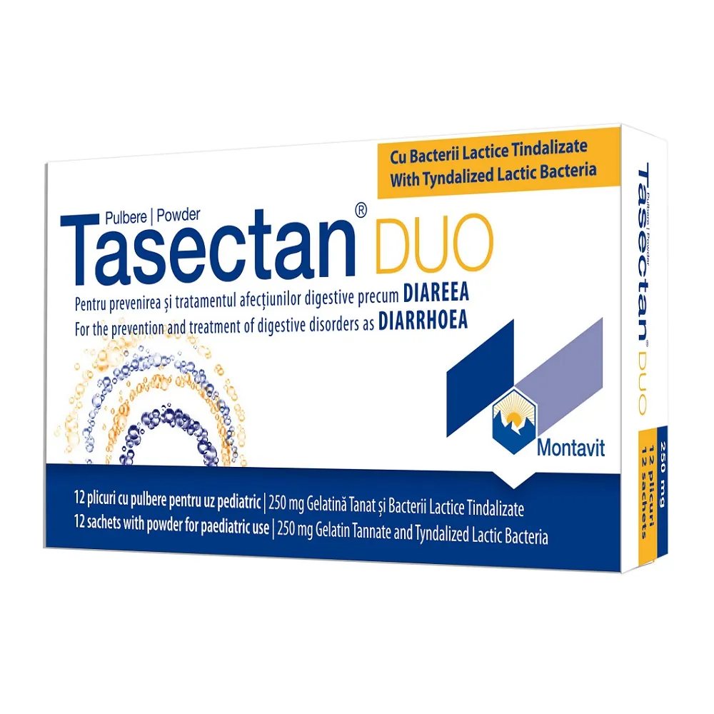 Tasectan duo 250mg x 12 plicuri