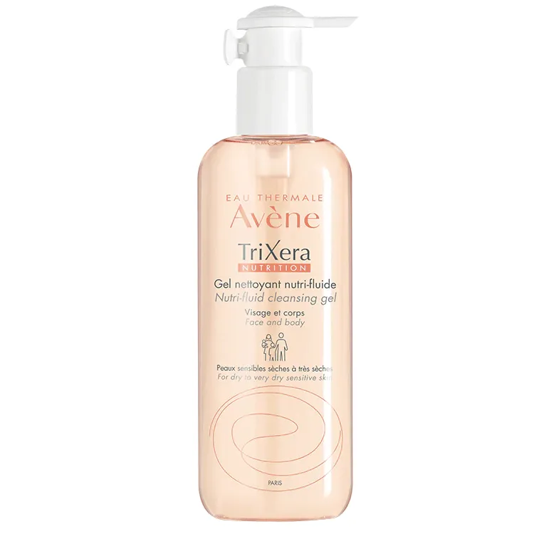 AVENE Gel de dus hidratant pentru piele sensibila si uscata Trixera Nutrition, 500 ml, Pierre Fabre