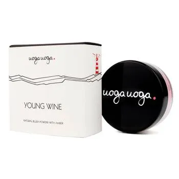 Fard obraz pulbere vegan cu chihlimbar Young Wine, 4g, Uoga Uoga