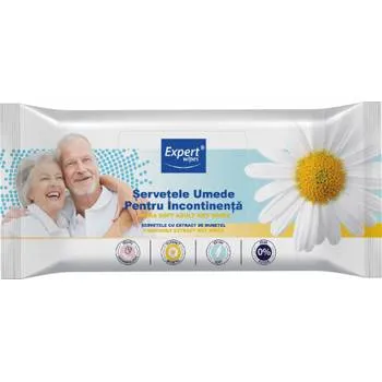 Servetele umede pentru incontinenta, 48 bucati, Expert Wipes