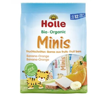 Holle Batoane Bio cu Banane si Portocale 12+ x 100g