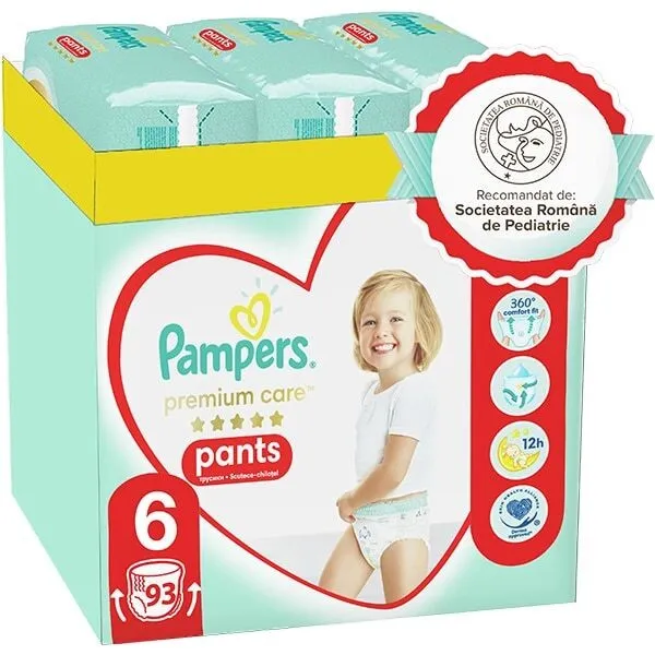 PAMPERS PREMIUM CARE PANTS 15+KG 93 BUCATI MARIMEA 6