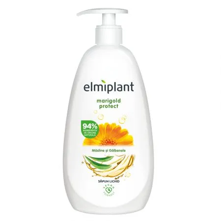 Sapun crema hidratant cu masline si galbenele, 500 ml, Elmiplant