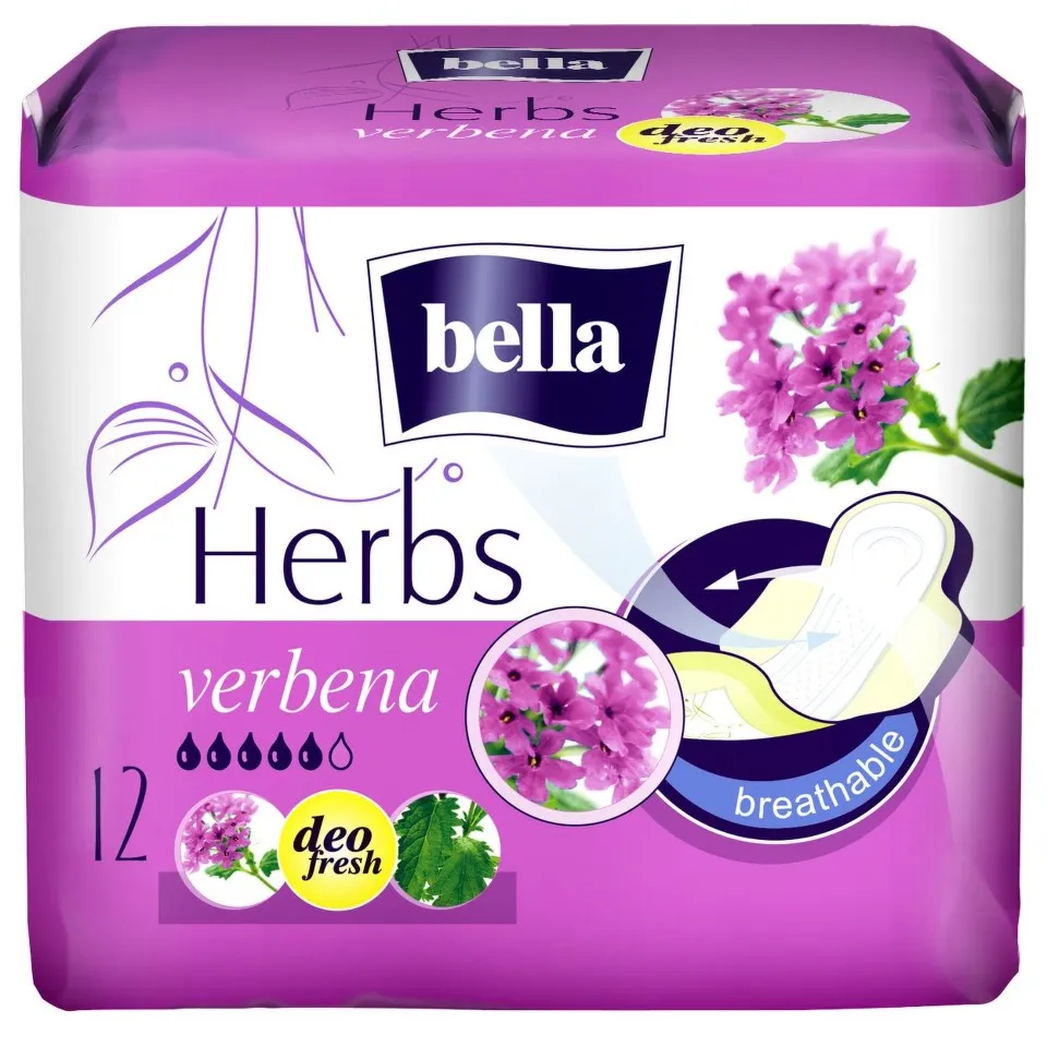 BELLA HERBS VERBINA ABSORBANTE 12BUC