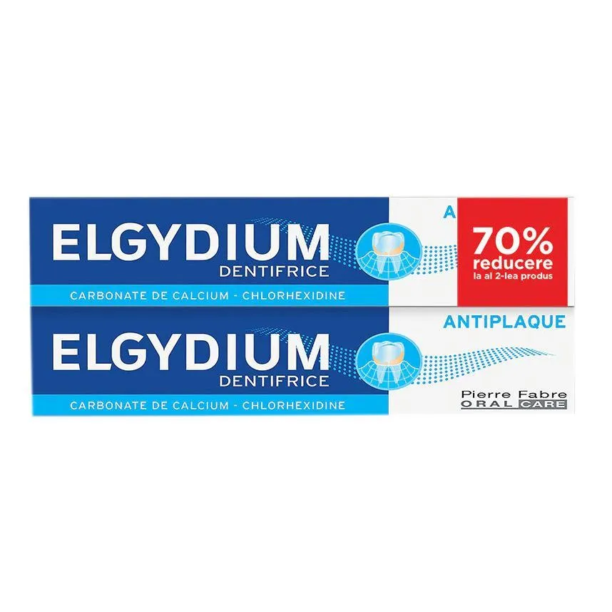 ELGYDIUM PASTA DE DINTI ANTIPLACA 75ML 1+70% GRATIS