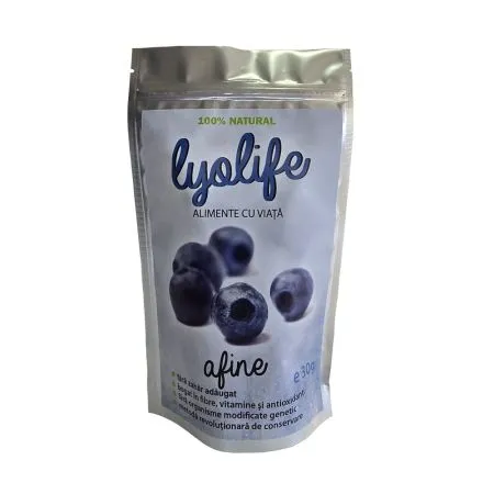 Afine liofilizate Lyolife, 30 g, Lifesense