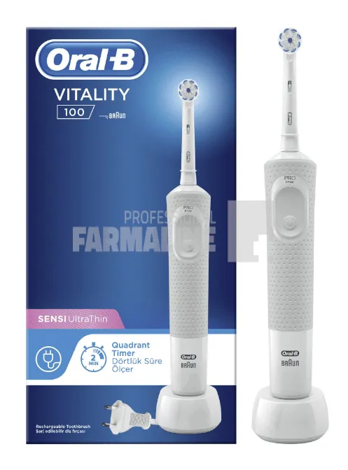 Oral B Periuta de dinti electrica Braun vitality D100 Sensi Ultra Thin