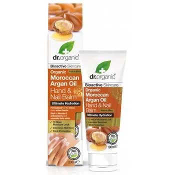 Dr.Organic Maroccan Argan Balsam pentru maini si unghii, 100ml