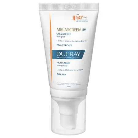 Crema pentru ten uscat cu SPF 50 Melascreen UV Riche, 40 ml, Ducray