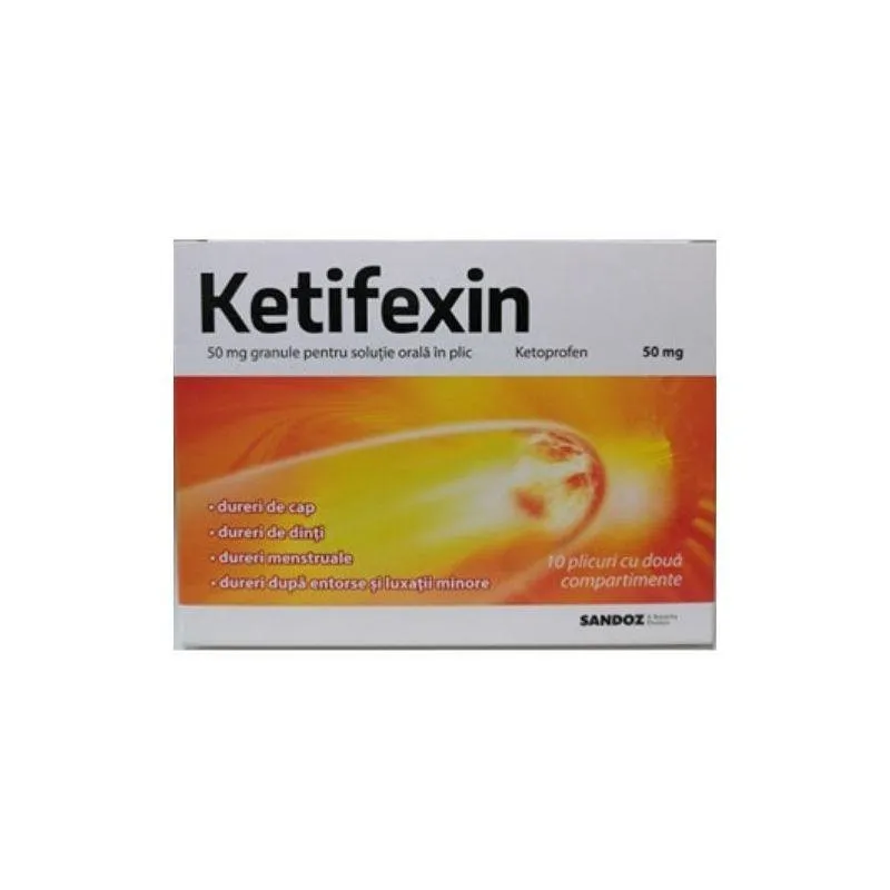 KETIFEXIN 50MG X 10PLICURI