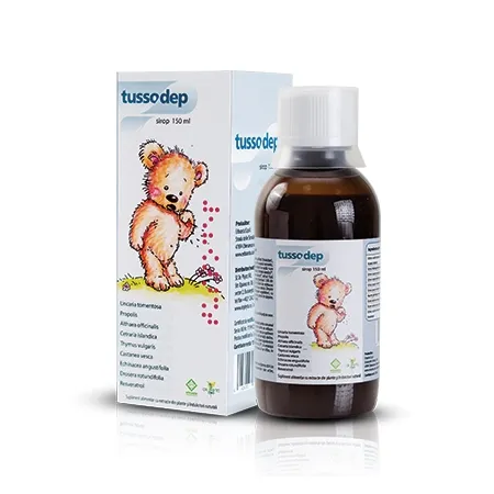 Sirop de tuse pentru copii tussodep, 150 ml, Dr. Phyto