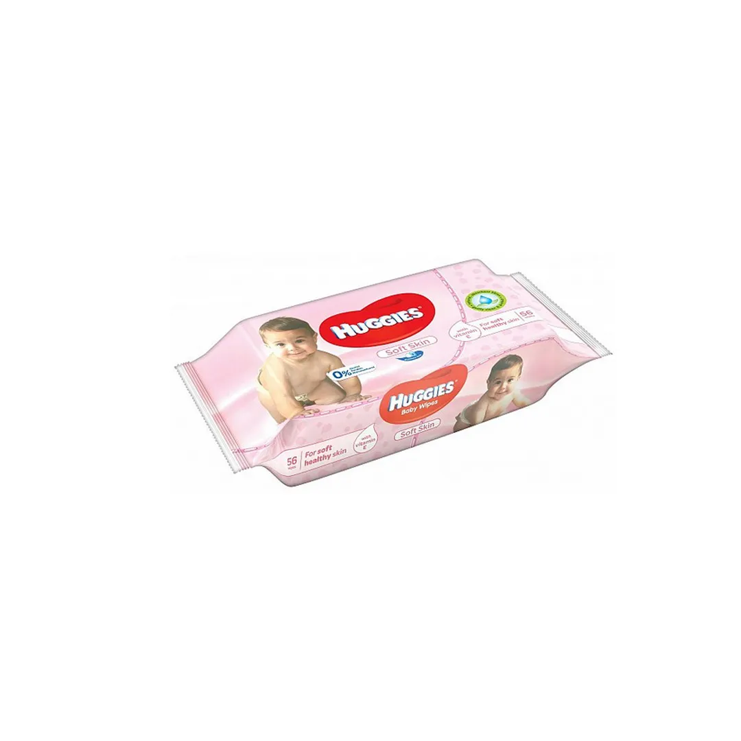 Servetele umede soft pentru copii Soft Trio, 56 bucati, Huggies