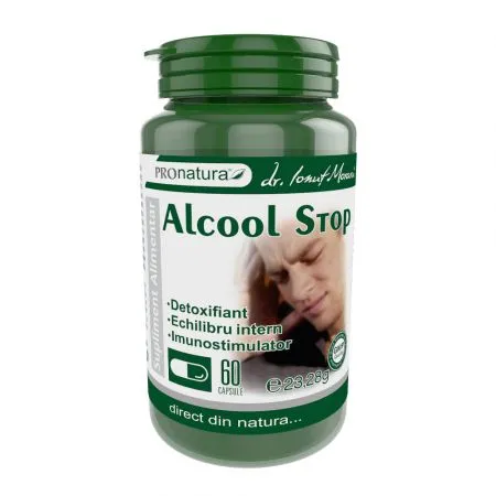 Alcool stop, 60 capsule, Pro Natura