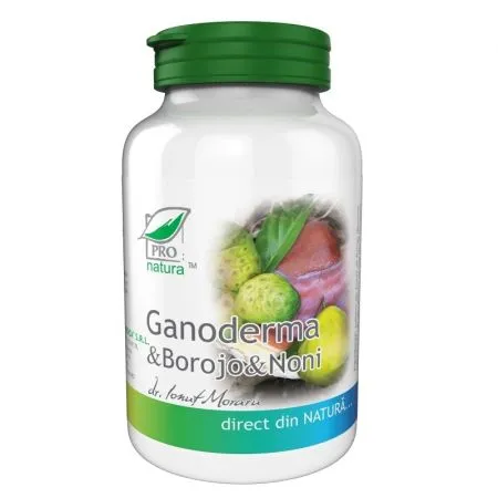 Ganoderma, Borojo si Noni, 60 capsule, Pro Natura