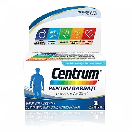 Centrum pentru barbati formula imbunatatita, 30 comprimate, Gsk