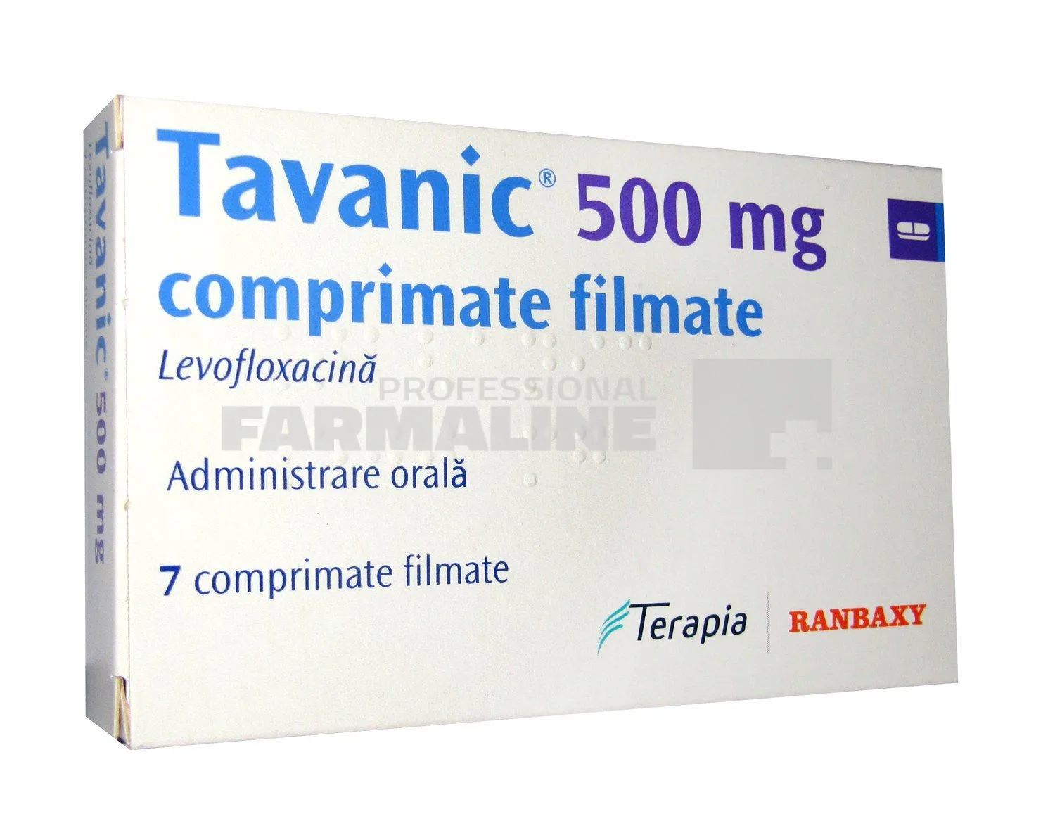 TAVANIC 500 mg x 7 COMPR. FILM. 500mg TERAPIA S.A.