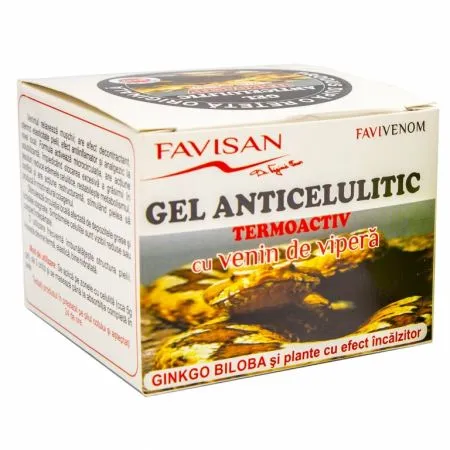 Gel anticelulitic cu venin de vipera Favivenom, 200 ml, Favisan