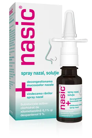 Nasic 1mg/ml+50mg/ml spray nazal x 10ml