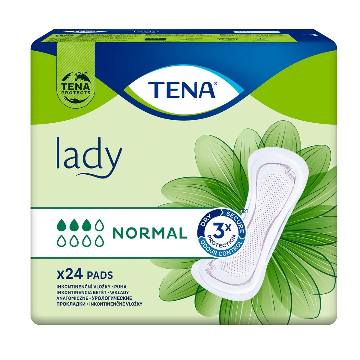 Absorbante Lady Normal, 24 bucati, Tena