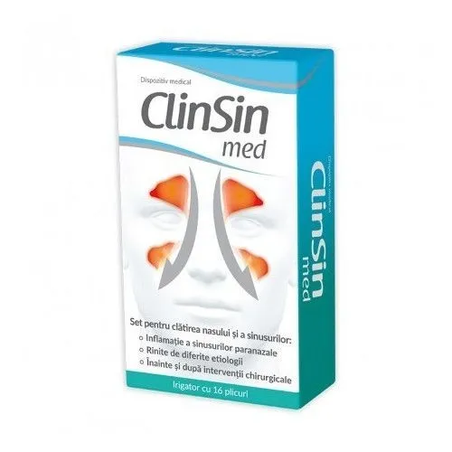 ZDROVIT CLINSIN MED SET IRIGATOR 16PLICURI