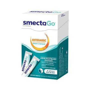 Smecta Go, 8 plicuri, Ipsen