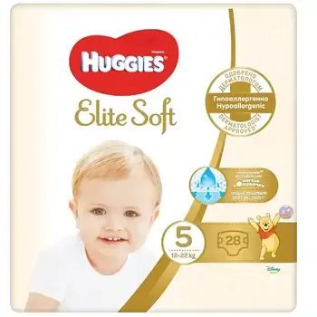 Huggies scutece Elite Soft nr. 5 (12-22 kg) x 28 bucati